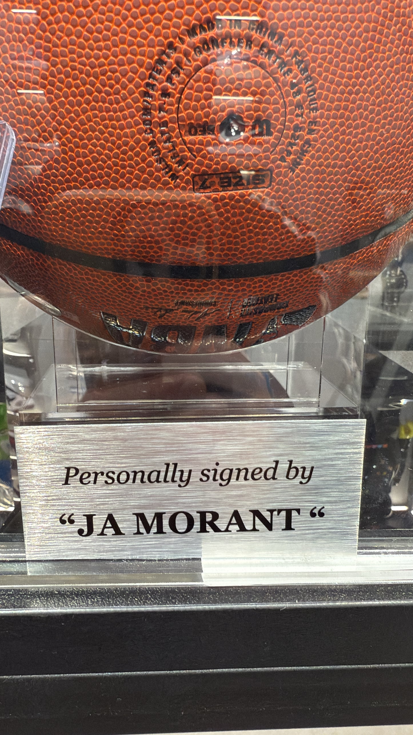 JA Morant Signed Basketball