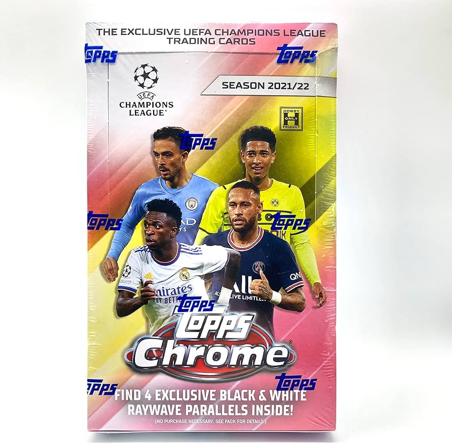 2021-22 Topps Chrome UEFA Champions League Soccer Hobby Box