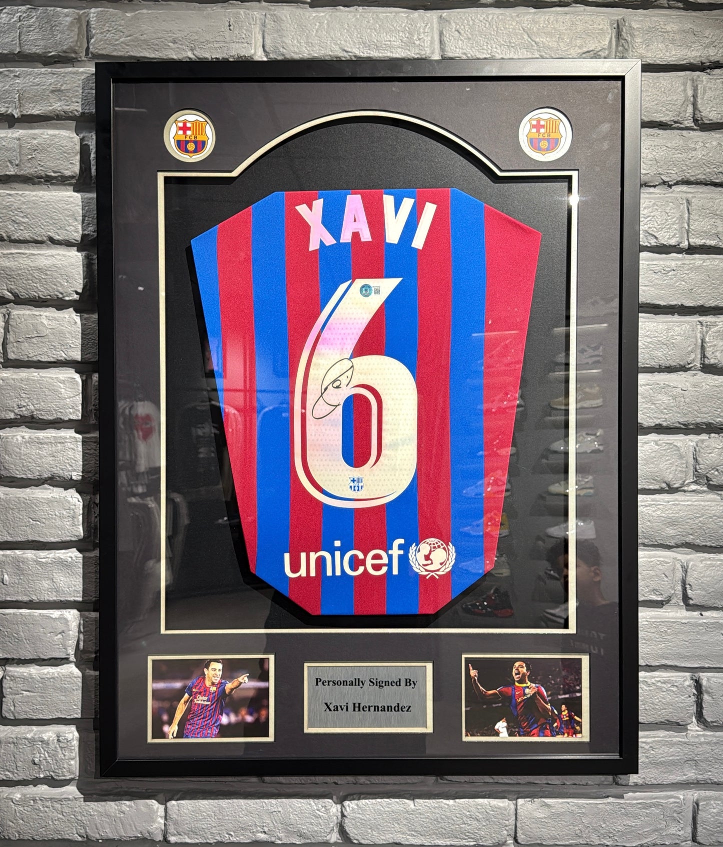 Xavi Hernandez Signed Barcelona Jersey ✍️