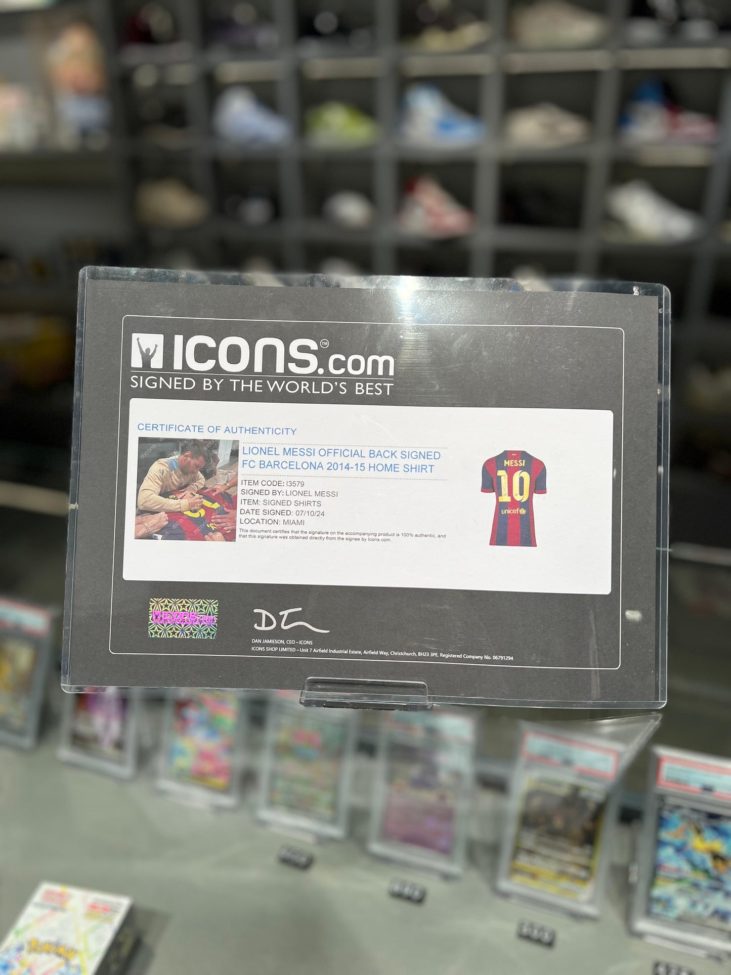 Lionel Messi Signed FC Barcelona Jersey