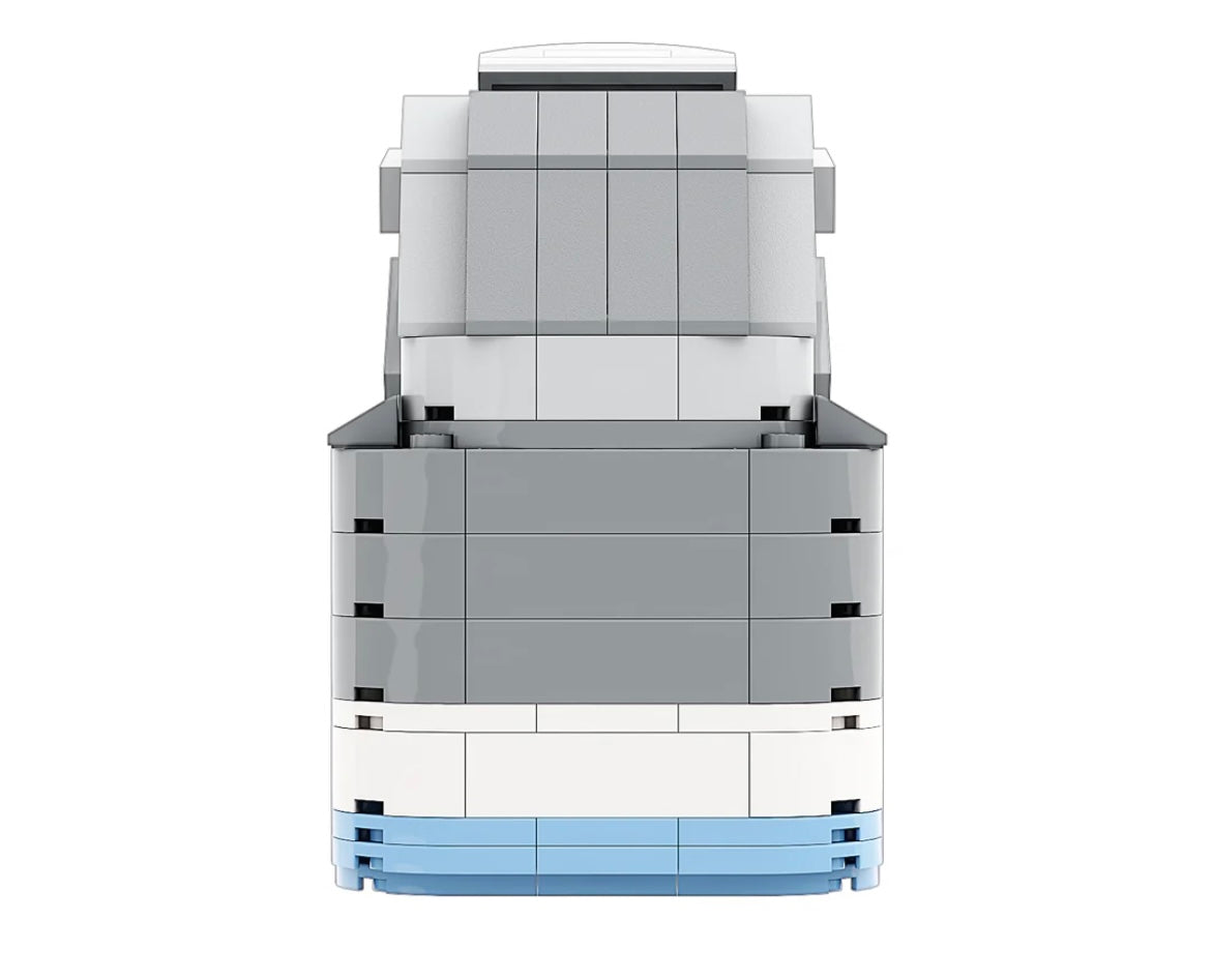 AJ11 "Cool Grey" Sneaker Bricks Sneaker with Mini Figure