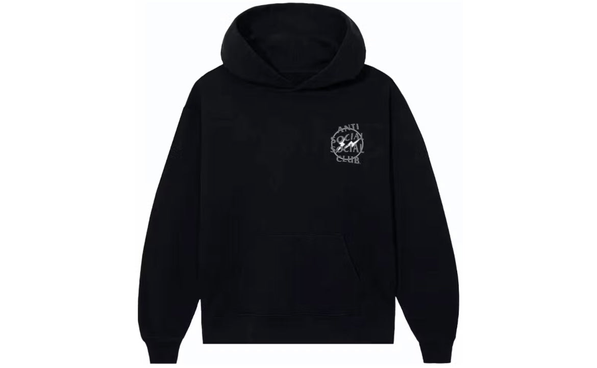 Anti Social Social Club Fragment Half Tone Hoodie Black/Grey