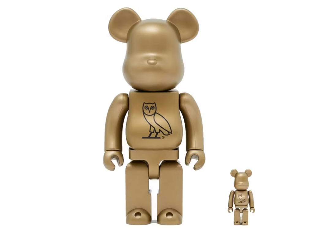 Bearbrick x OVO 100% & 400% Set Gold