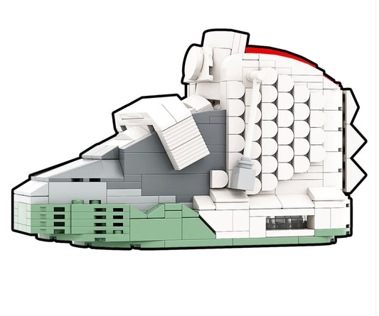 "Yeezy Plumtium" Sneaker Bricks with Mini Figure