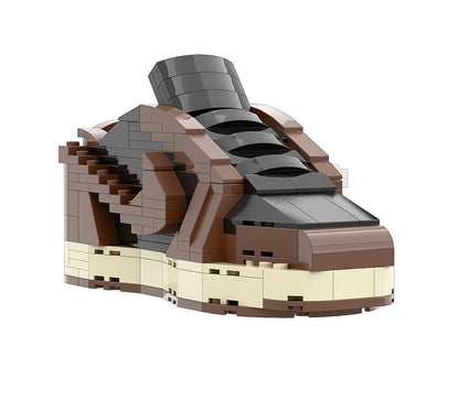 REGULAR "AJ1 Travis Scott LOW" Sneaker Bricks with Mini Figure