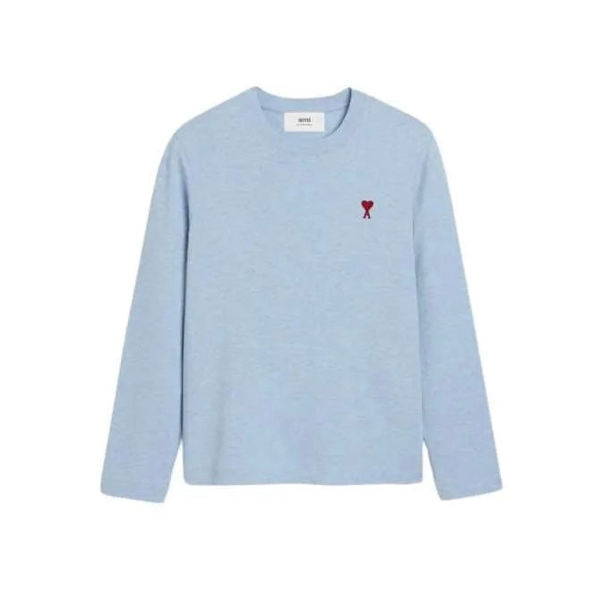 Ami Long Sleeve Clay Blue Top