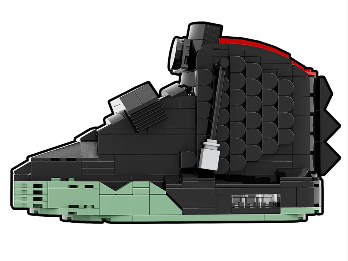 Yeezy "Solar Red" Sneaker Bricks with Mini Figure