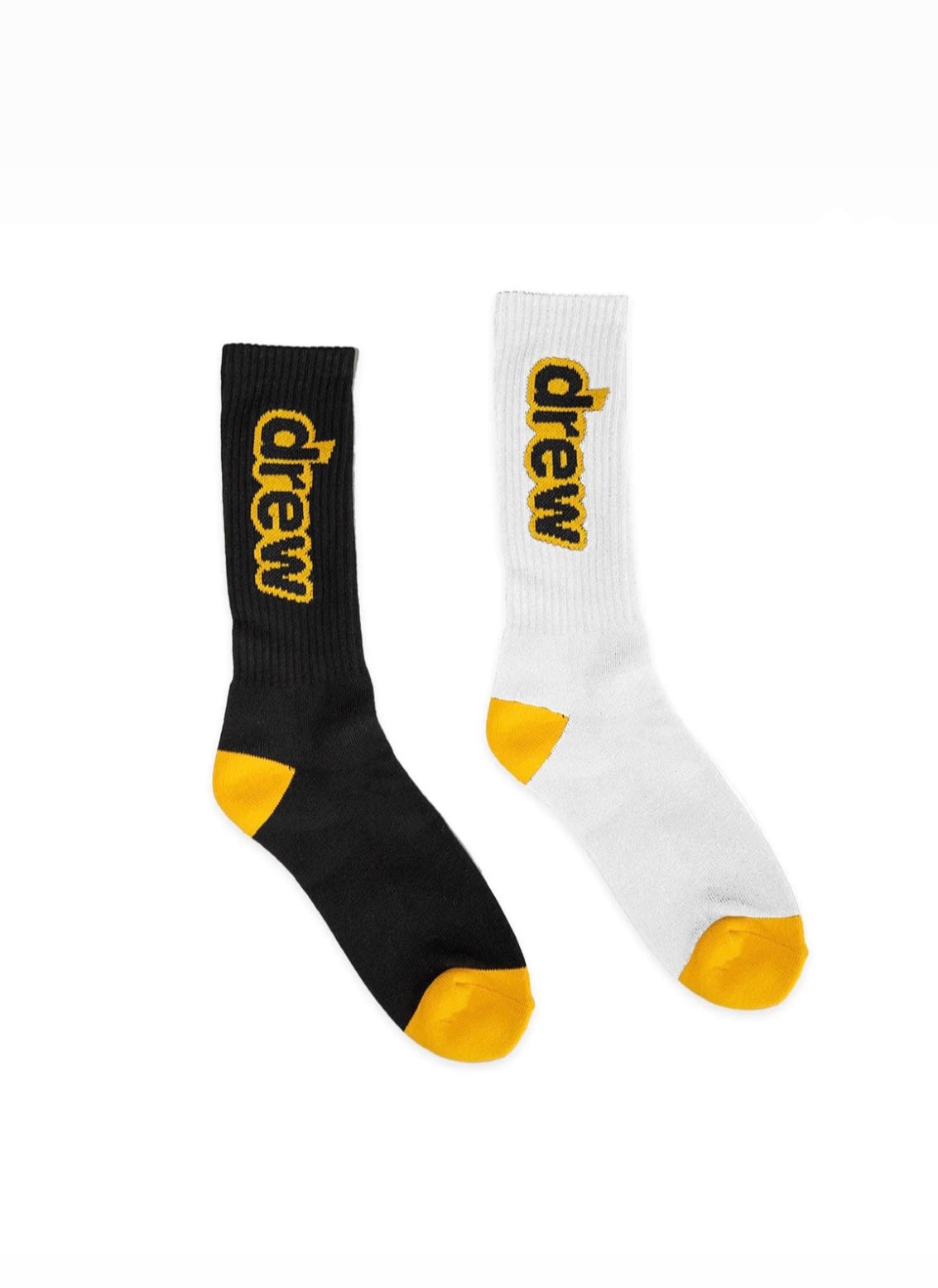 Drew Socks Pack of 2 (Black&White)