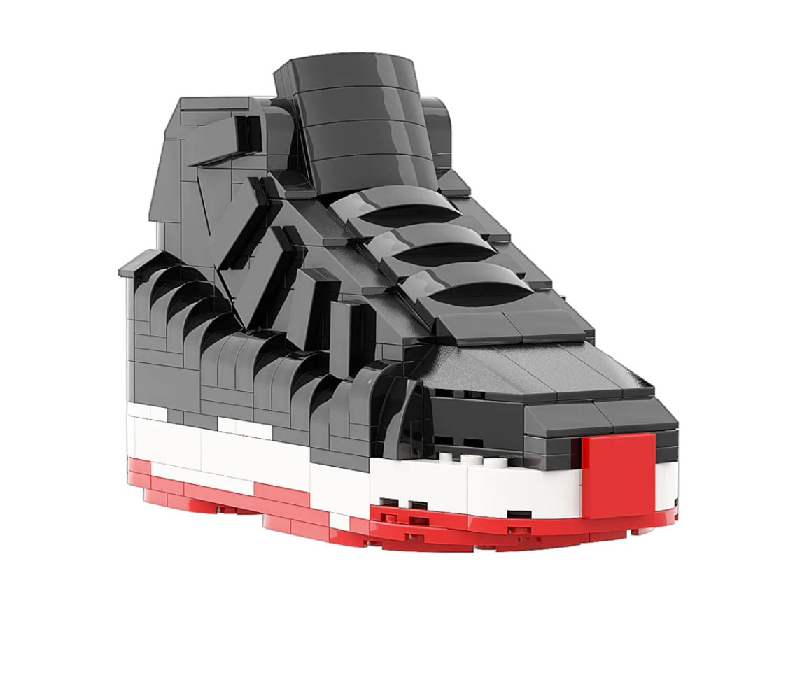 REGULAR AJ11 "Bred" Sneaker Bricks Sneaker with Mini Figure