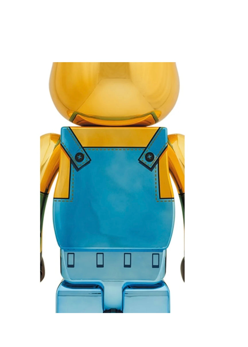 Bearbrick x Minions Kevin Chrome Ver. 1000%