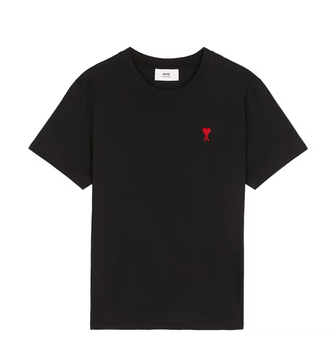 Ami Paris Ami De Coeur Classic Fit T-Shirt Black/Red
