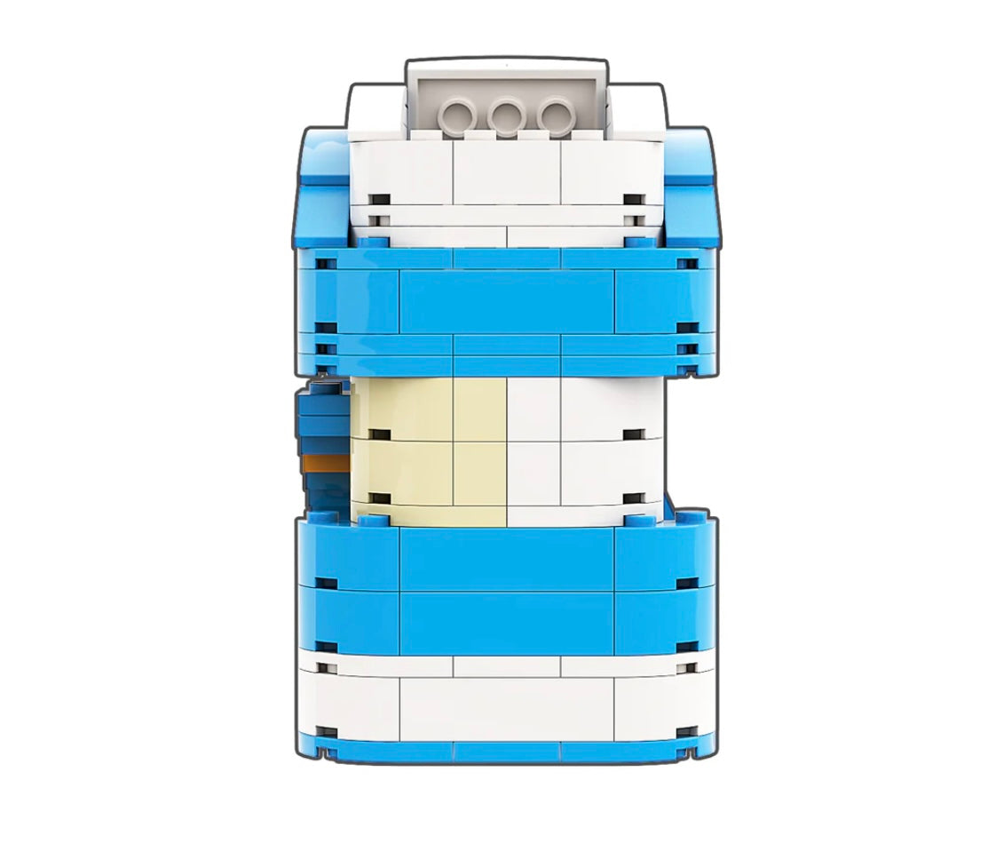 "AJ1 Off-White UNC" Sneaker Bricks with Mini Figure
