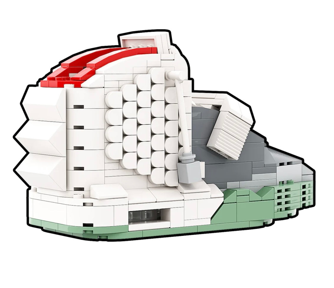 "Yeezy Plumtium" Sneaker Bricks with Mini Figure