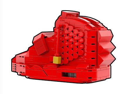 "Yeezy Red October" Sneaker Bricks with Mini Figure