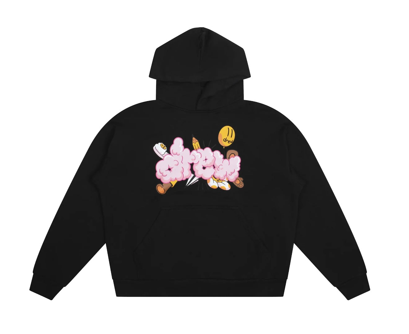 Drew house doodle joy hoodie
black