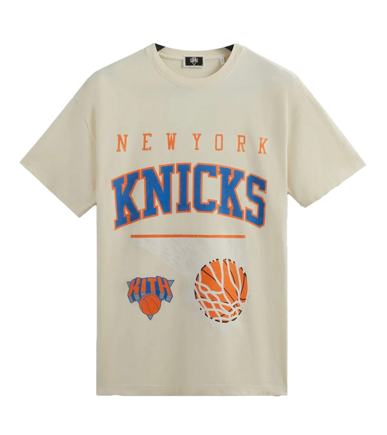 Kith New York Knicks Basketball Vintage Tee Sandrift