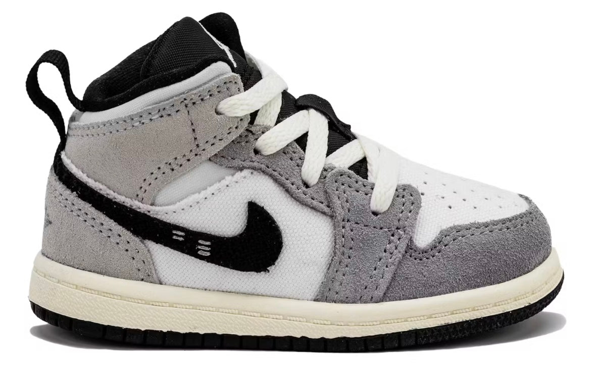 Jordan 1 Mid SE Craft White Cement Grey Black (TD)