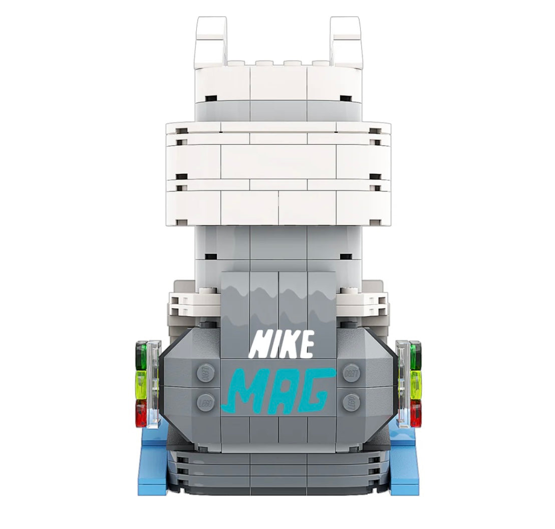 Air Mags "Back to the Future" Sneakerbricks with Mini Figure