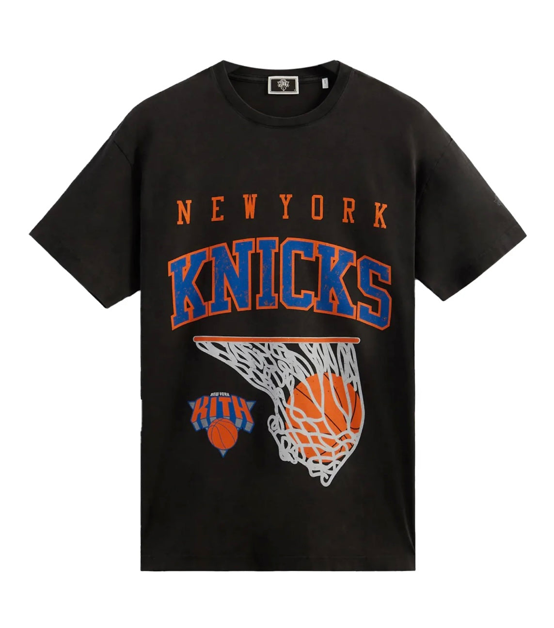 Kith New York Knicks Basketball Vintage Black Tee