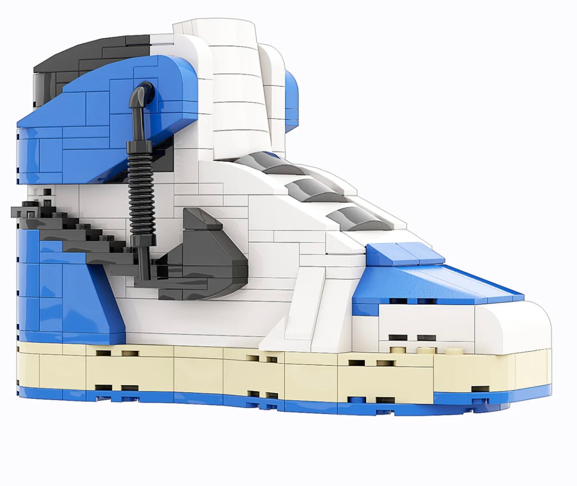 "AJ1 TS x Fragment High" Sneaker Bricks with Mini Figure