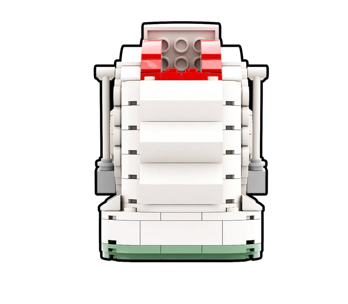 "Yeezy Plumtium" Sneaker Bricks with Mini Figure