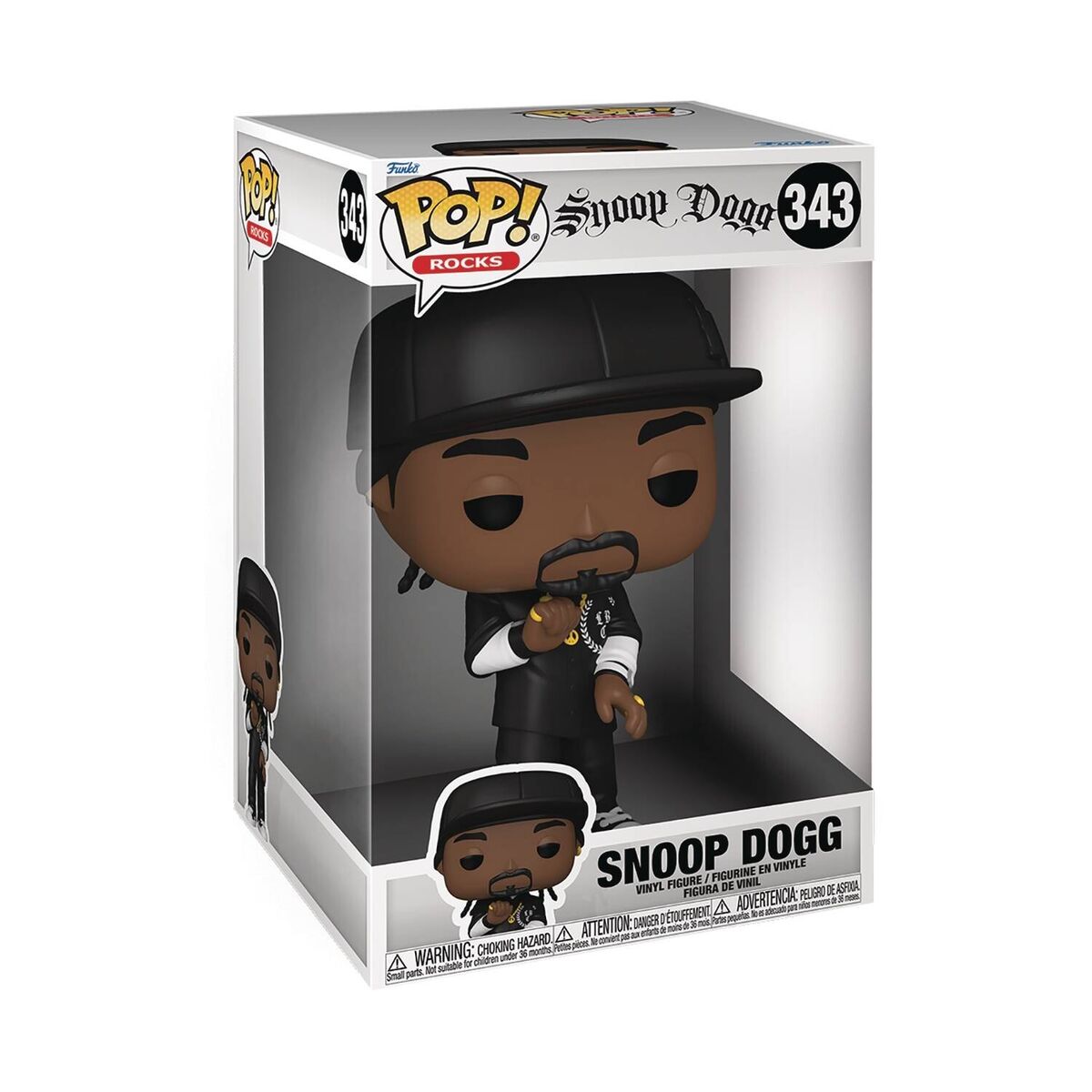 Funko Pop Rocks Jumbo Snoop Dogg (Drop It Like It's Hot) LBC 10" Figure