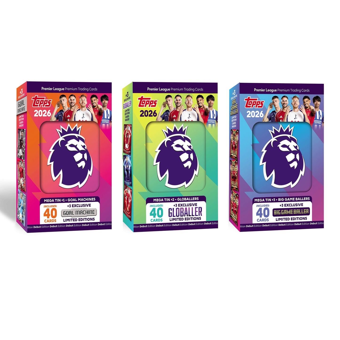 Topps Premier League 2025/26 Debut Edition Mega Tin - Random Tin