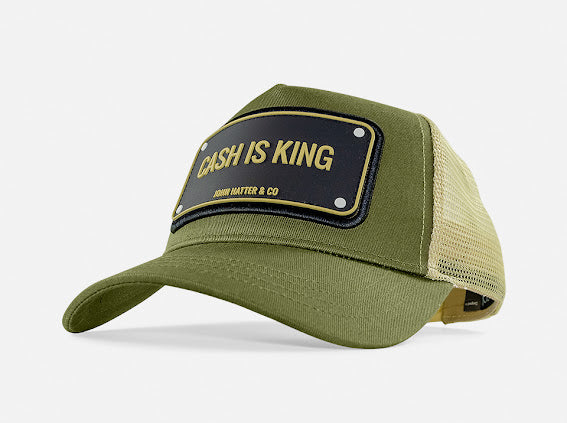 Cash is King Olive Green Rubber Edition John Hatter Co Cap
