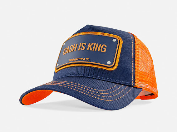 Cash Is King Orange/Navy John Hatter Co Cap