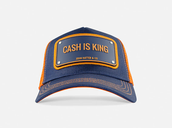 Cash Is King Orange/Navy John Hatter Co Cap
