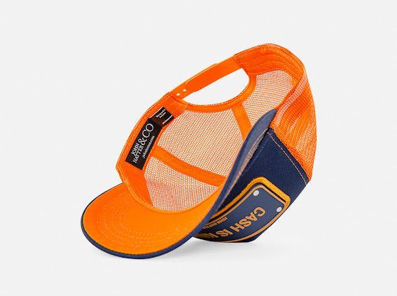 Cash Is King Orange/Navy John Hatter Co Cap