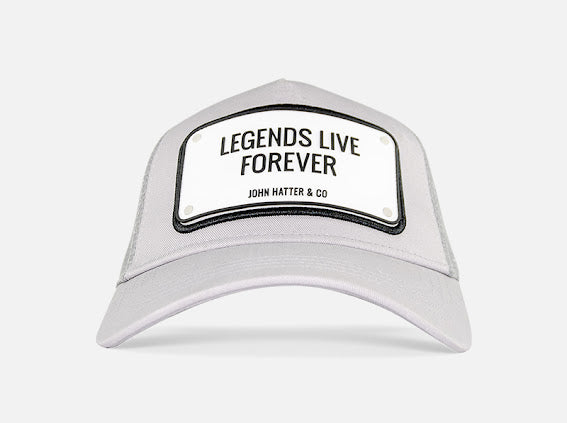 Legends Live Forever Grey John Hatter Co Cap