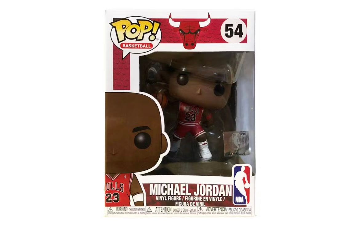 Funko Pop! Basketball Bulls Michael Jordan Red Jersery NBA Sticker Figure #54