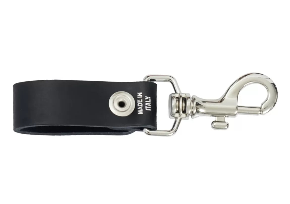 Supreme Leather Key Loop Black