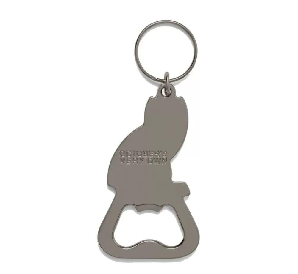 OVO Owl Bottle Opener Keychain Gunmetal