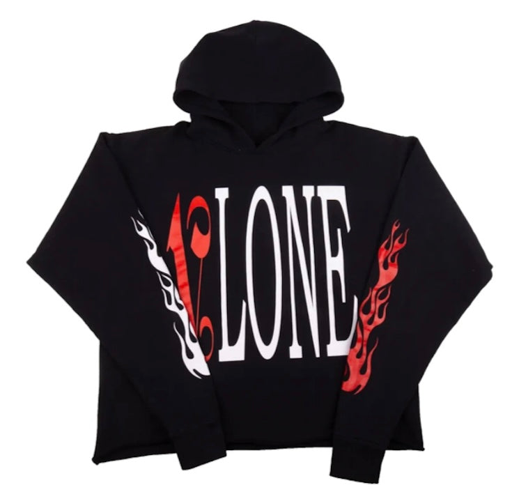 Vlone × Palm Angels Hoodie Black/Purple
