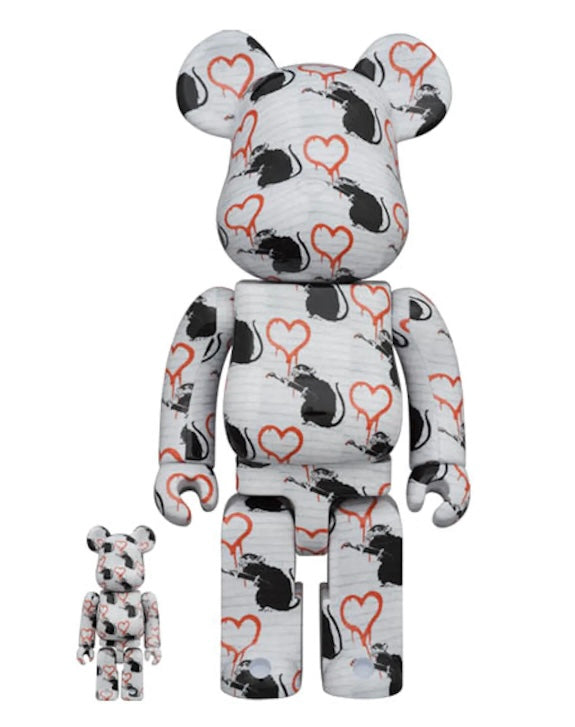 Bearbrick Love Rat 100% & 400% Set