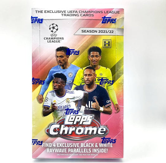 2021-22 Topps Chrome UEFA Champions League Soccer Hobby Box