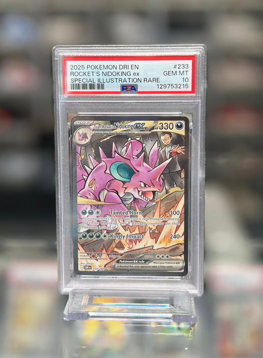 2025 POKEMON DRI EN ROCKET'S NIDOKING ex SPECIAL ILLUSTRATION RARE
