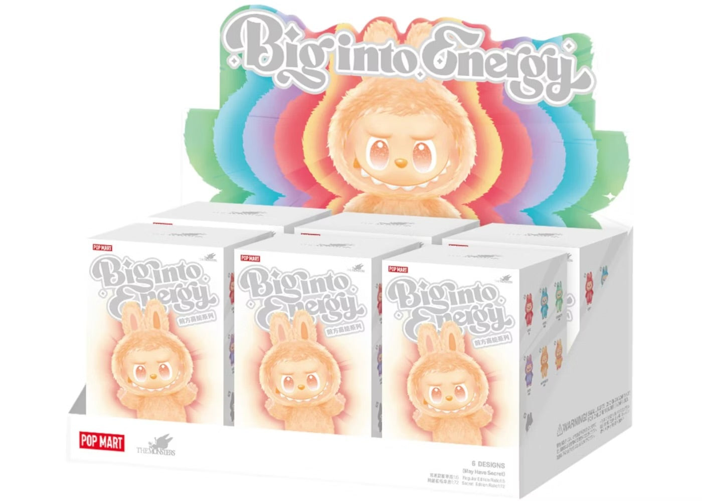 Pop Mart Labubu The Monsters Big into Energy
Series Vinyl Plush Pendant Sealed box
