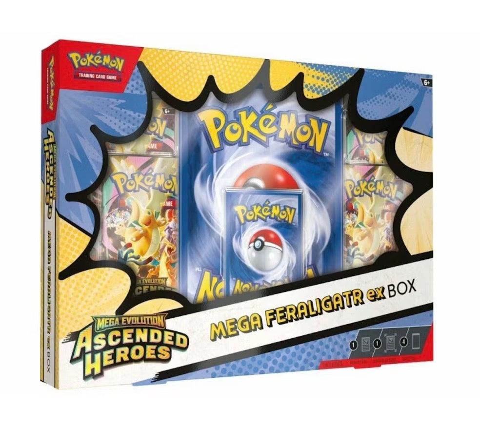 2026 Pokémon Mega Evolution Ascended Heroes Mega Feraligat ex Box