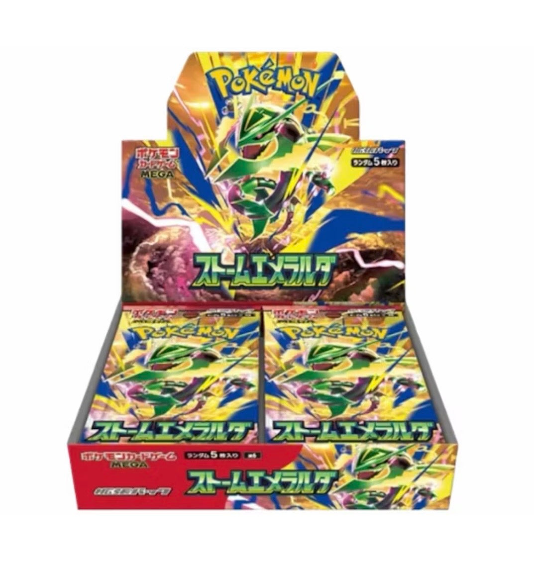 2032 Pokémon Mega Evolution Storm Emeralda Expansion Pack Booster Box (Japanese)