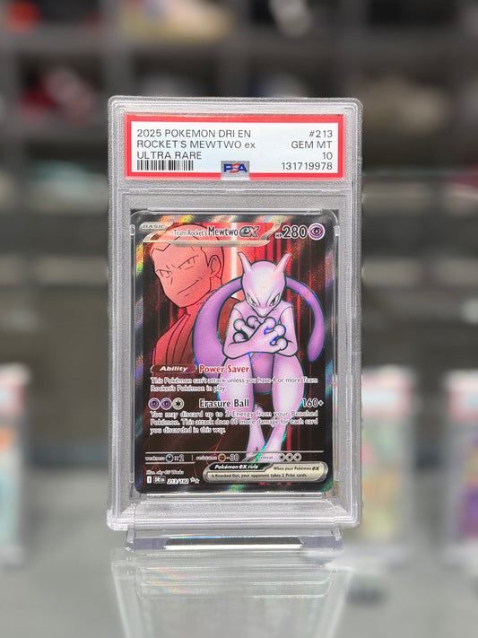 2025 POKEMON DRI EN
ROCKET'S MEWTWO ex
ULTRA RARE