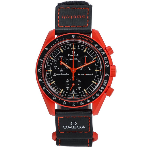 Swatch x Omega Bioceramic Moonswatch Mission On Earth Lava
SO33O100
