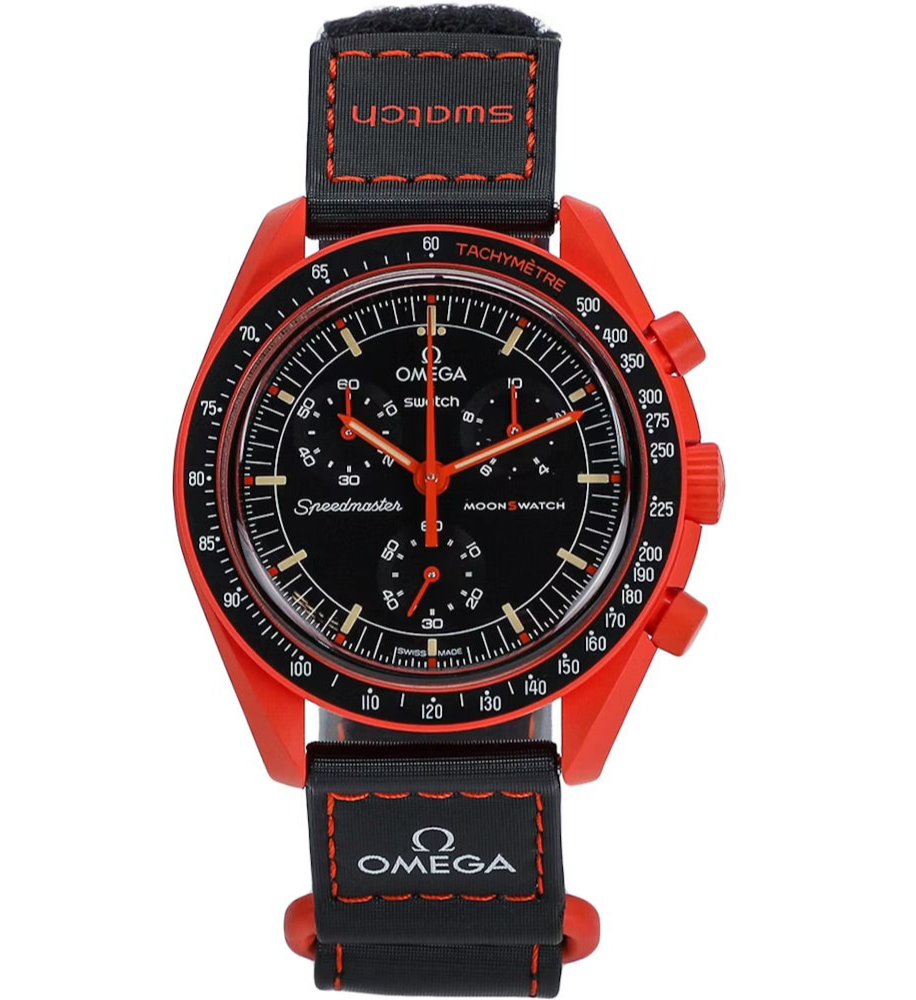 Swatch x Omega Bioceramic Moonswatch Mission On Earth Lava
SO33O100
