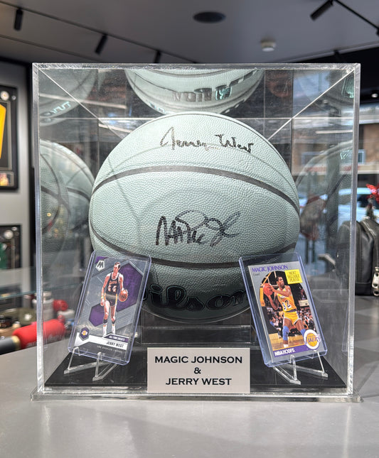 Magic Johnson & Jerry West signed basketball ✍️