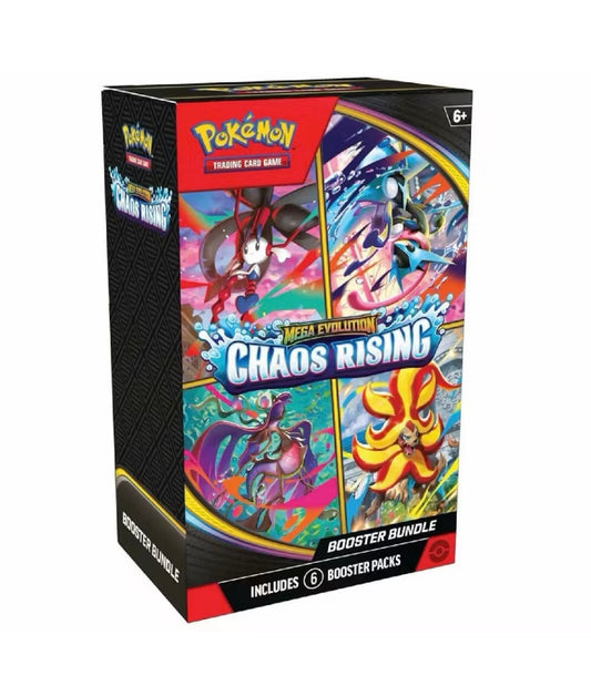 2026 Pokémon Mega Evolution
Chaos Rising Booster Bundle