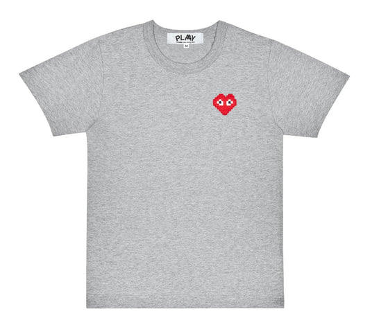 Comme des Garcons PLAY Play x Invader T-Shirt Top Grey