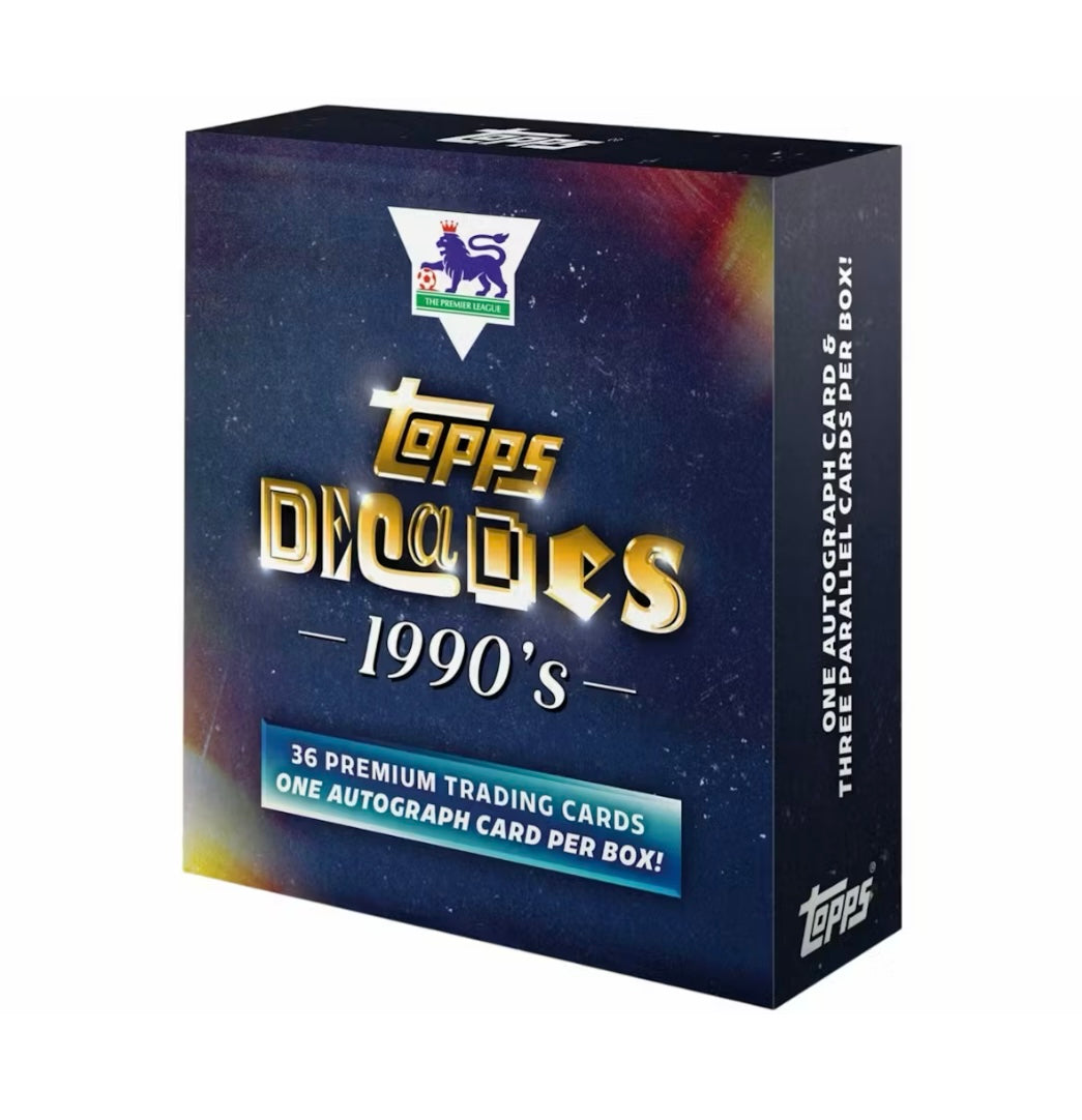2025 Topps Decades Premier League 90s Edition Hobby Box