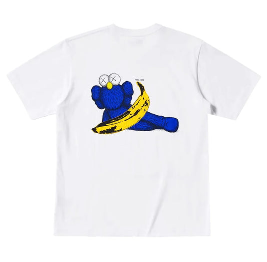 KAWS Uniqlo Warhol Banana Graphic Tee White